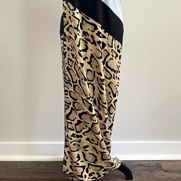 New Gucci Oversize Shawl Leopard Print Silk Blue Wrap Scarf - Picture 5 of 16